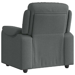 Acheter vidaXL Fauteuil inclinable Gris foncé Tissu