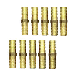 laiton barbelé tuyau tuyau tube pagode raccord coupleur connecteur 10 pcs 10mm-10mm pas cher