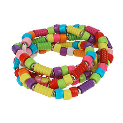 Avizar Bijou de Téléphone Bracelet Perles et lettres 110cm Collection Perla Multicolore