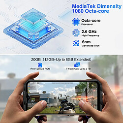 NC DOOGEE V30T Smartphone Robuste 5G 20Go+256Go 6.58" FHD 120Hz 10800mAh/66W 108MP Caméra GPS NFC - Or