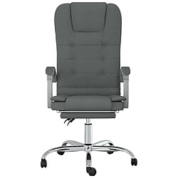 Avis Maison Chic Fauteuil de massage inclinable de bureau,Fauteuil luxe de relaxation Gris foncé Tissu -MN45582