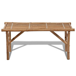 Maison Chic Banc de jardin | Banquette de jardin | Chaise Relax pliable 118 cm Bambou -MN93226