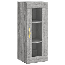 Acheter vidaXL Buffet haut Sonoma gris 34,5x34x180 cm Bois d'ingénierie