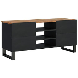 Avis vidaXL Meuble TV 100x33x46 cm bois d'acacia solide et d'ingénierie