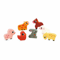 Avis Puzzle en bois Chunky Animaux de la ferme 7 pièces - Janod