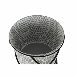 Avis Set de pots DKD Home Decor Noir Gris Métal Fer Carré 30 x 40 cm 37 x 37 x 82 cm (2 Unités)