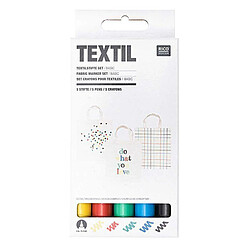 Rico 5 feutres pour textiles basic