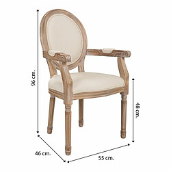 Chaise de Salle à Manger Alexandra House Living Beige 46 x 96 x 55 cm pas cher