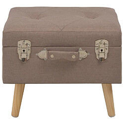 Acheter Helloshop26 Tabourets de rangement 3 pièces marron tissu 02_0010887