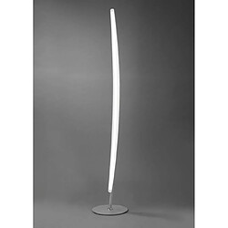 Luminaire Center Lampadaire Hemisferic 20W LED 3000K, 1800lm, aluminium satiné/acrylique givré