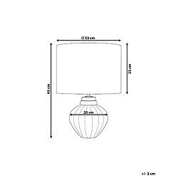 Avis Beliani Lampe à poser NERIS Céramique Bleu foncé