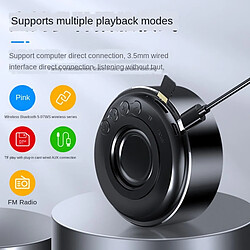 Universal Haut-parleur Bluetooth sans fil avec haut-parleur basse Mini haut-parleur hi-fi circulaire Portable Connection 1 + 1 audio, mains libres | Haut-parleur portable (noir) pas cher