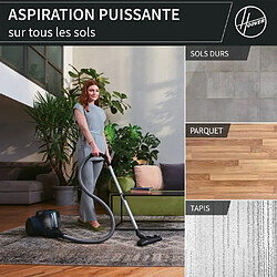 Aspirateur traineau sans sac - HOOVER - HP110HM - 700 W - 78 dBA - 2 L - Bleu pas cher