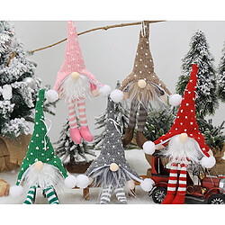 Avis C296 5pcs Christmas De Vieux Pages Sans Face Sans Face avec Lumière Rudolph Doll Shopping Mall Centre commercial Décoration de la fenêtre