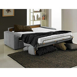 Acheter Inside 75 Canapé EXPRESS MELBOURNE couchage 120 cm matelas 18 cm tweed gris clair