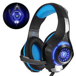 Beexcellent GM-1 Casque Gaming PS4, Casque Gamer avec Micro Premium Anti Bruit Audio Stéréo Basse avec LED Lampe Jeux Vidéo Gaming C