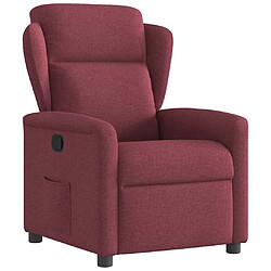 vidaXL Fauteuil inclinable Rouge bordeaux Tissu