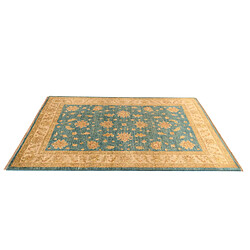 Vidal Tapis de laine 187x123 Bleu Ziegler