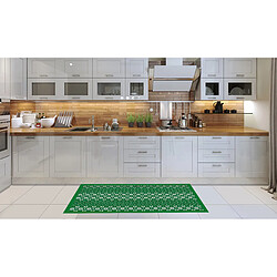 Alter Chemin de cuisine, 100% Made in Italy, Tapis antitache avec impression numérique, Tapis antidérapant et lavable, Modèle de Noël - Capucine, cm 100x52