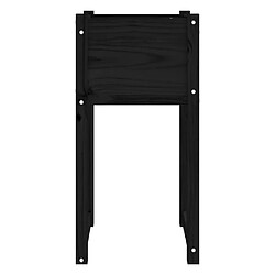 Acheter Maison Chic Jardinière,Bac à fleurs - pot de fleur Noir 40x40x81 cm Bois massif de pin -GKD32833