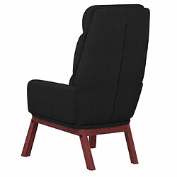 Maison Chic Chaise de relaxation | Fauteuil relax Noir Tissu -GKD65843 pas cher