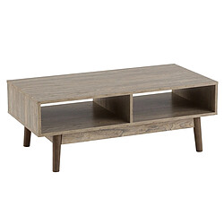 BigBuy Home Table Basse Naturel 100 x 50 x 37,5 cm