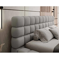 Avis Bestmobilier Kingston - lit coffre - 140x200 - sommier inclus - en tissu bouclette