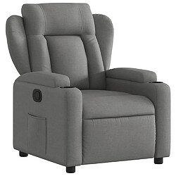 Maison Chic Fauteuil inclinable,Fauteuil luxe de relaxation Gris foncé Tissu -MN65040