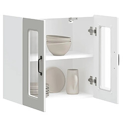 Acheter vidaXL Armoire murale de cuisine avec porte en verre Kalmar blanc