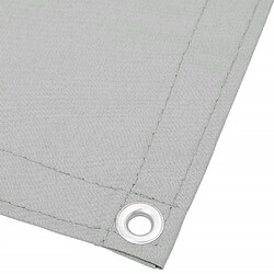 Avis vidaXL Écran de balcon gris clair 75x600 cm 100% polyester oxford