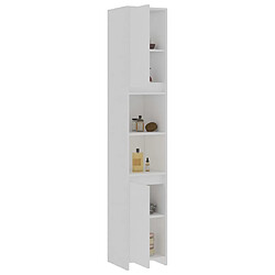 Avis vidaXL Armoire de salle de bain Blanc 30x30x183,5 cm Bois d'ingénierie