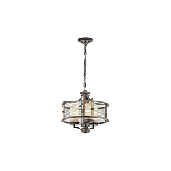 Elstead Lighting Chandelier Ahrendale 3x100W Argent foncé