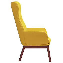 Acheter Maison Chic Chaise de relaxation | Fauteuil relax Jaune moutarde Tissu -GKD56174