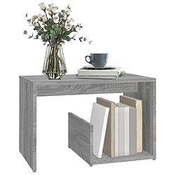 Avis Maison Chic Table d'appoint | Table Basse Sonoma gris 59x36x38 cm Bois d'ingénierie -GKD96037