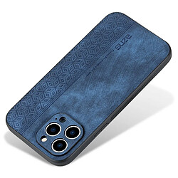 Coque en TPU + PU AZNS anti-rayures pour votre iPhone 12 Pro 6.1 pouces - bleu