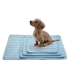 Avis Wewoo Panier pour chien ou Chat Coussin Tapis de refroidissement été Couverture Ice Cat de lit chatTaille 63x50cm Bleu