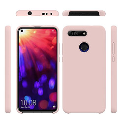 Wewoo Coque Étui de protection étanche en silicone liquide de couleur unie pour Huawei Honor View 20 rose