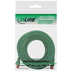 Avis Câble de raccordement InLine® S / FTP PiMF Cat.6 250 MHz sans cuivre, halogène, vert, 15 m