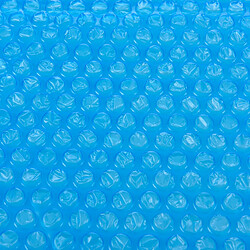 Helloshop26 Bâche solaire de piscine ronde diamètre 305 cm polyéthylène bleu 03_0006677 pas cher