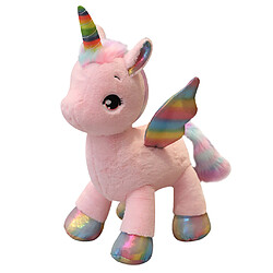 Mignon Arc-en-ciel Licorne Cheval Peluche Peluches Pour Enfants Fille Cadeau D'anniversaire Rose