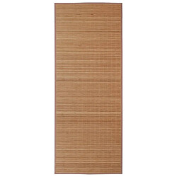 Decoshop26 Tapis rectangulaire Marron Bambou 150 x 200 cm DEC023834