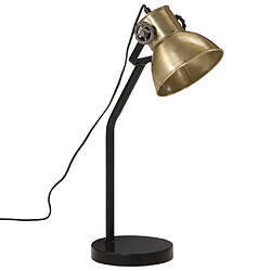 vidaXL Lampe de bureau 25 W laiton antique 17x17x60 cm E27