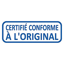 Tampon Trodat Printy 4992.09 Formule commerciale - "certifié conforme à l'original"