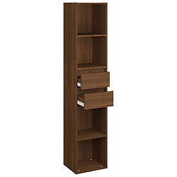 Acheter vidaXL Bibliothèque Chêne marron 36x30x171 cm Bois d'ingénierie