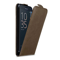 Cadorabo Coque Sony Xperia X COMPACT Etui en Marron