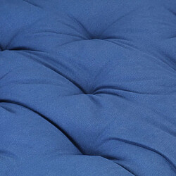 Decoshop26 coussin de canapé palette 100 % coton 120x80x10 cm bleu clair DEC021822