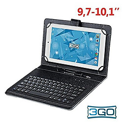 FUNDA TABLET 3GO 10.1" NEGRO TECLADO USB