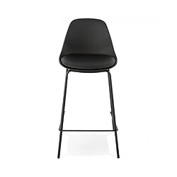 Kokoon Design Tabouret de bar design ESCAL MINI BLACK 41,5x42x86,5 cm