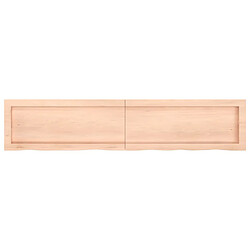 Acheter vidaXL Étagère murale 140x30x(2-4) cm bois de chêne massif non traité