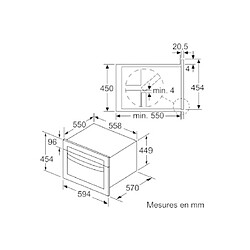 Micro-ondes gril encastrable 44l 900w inox - cma583ms0 - BOSCH pas cher